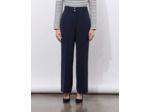 Pantalon long large uni MARINE Femme
