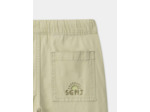 Pantalon vert amande jambes ajustables Garçon