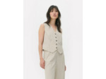 Gilet de costume à fines rayures