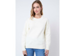Pull épais uni ECRU Femme