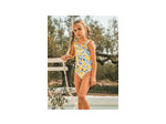 Maillot de bain une pièce pour filles avec imprimé citron