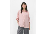 Chemise en satin à col souple