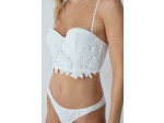 Soutien-gorge bustier coques fines avec broderies