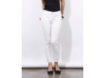 Pantalon 7/8 slim uni BLANC Femme