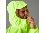 VESTE PLUIE VELO VILLE FEMME 120 JAUNE FLUO CERTIFIÉE EPI VISIBILITÉ JOUR
