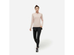 Veste chaude manches longues de running Femme - KIPRUN Run 100 Warm Rose quiartz