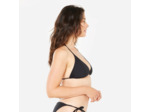 Haut de maillot de bain triangle texturé Femme - Mae noir