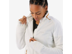 Polaire de randonnée chaude femme, MH500 Mountain blanc