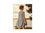 Robe bleue à imprimé floral pour filles