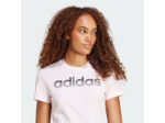 T-shirt imprimé en coton femme, rose