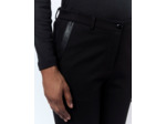 Pantalon 7/8 cigarette uni NOIR Femme