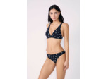 Culotte bikini bas de maillot à pois