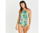 Maillot de bain 1 pièce Femme - Andrea tropical vert