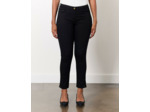 Pantalon 7/8 slim uni NOIR Femme