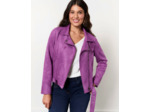 Veste mi-longue unie VIOLET Femme