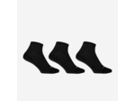 Chaussettes de running run100 noire x3.