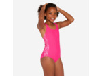 Maillot de bain 1 pièce natation Fille - 100 Viki rose