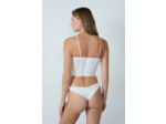 Soutien-gorge bustier sans coques avec broderies
