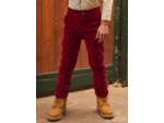 Pantalon en velours rouge