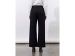Pantalon long large unie NOIR Femme