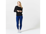 T-shirt manches longues Fitness Femme - 100 Noir
