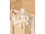 Doudou de naissance lapin rose poudré