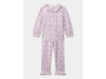 Pyjama rose imprimé fleuri Fille