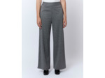 Pantalon long large pied de puce GRIS Femme