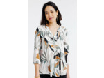 Tunique imprimée col mao