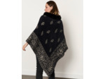 Poncho uni NOIR Femme