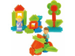 Baril 100 Pièces de construction thème famille