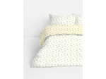 Parure de lit king size réversible à motif citrons