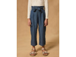 Pantalon wide leg ceinture