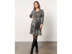Robe courte imprimé léopard NOIR
