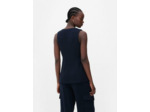 Gilet de costume long en lin