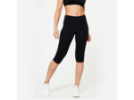 Corsaire de fitness slim femme, noir ultra