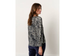 Blouse manches longues imprimée GRIS Femme