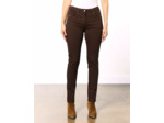 Pantalon long droit uni MARRON Femme