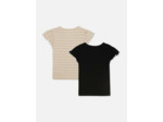 1,5–8 ans | Lot de 2 t-shirts à finitions ondulées