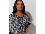 Pull fin jacquard NOIR Femme