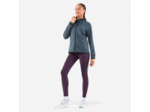 Legging chaud de running Femme, KIPRUN Run 500 Warm Aubergine