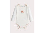 Lot de 2 body manches longues à imprimé oiseau pour bébé fille