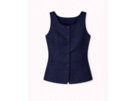 Gilet court uni MARINE Femme
