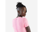 T-shirt running & trail sans couture femme - kiprun run 500 confort rose