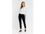 Pantalon 7/8 Brodé En Coton Viscose