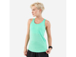 Débardeur running avec brassière intégrée femme - kiprun run 500 confort vert