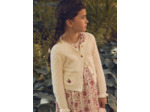 Cardigan blanc en maille Fille