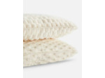 Lot de 2 coussins texturés effet nid d’abeille