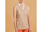 Débardeur équitation femme 500 MESH nougat