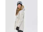 Veste de ski et snowboard chaude et résistante femme, SNB 500 beige
